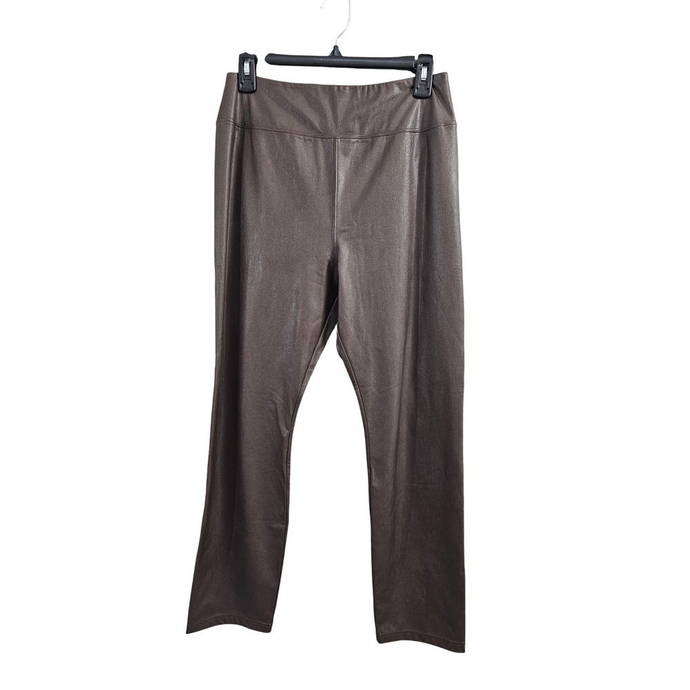 Tuckernuck Metallic Brown Straight-Leg Pants